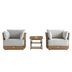 Pedra Rope And Aluminium Outdoor Bistro Set, Natural 26 Pedra Rope And Aluminium Outdoor Bistro Set, Natural -Daals Store OD BISTR NAT 5050 WB2