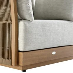 Pedra Rope And Aluminium Outdoor Bistro Set, Natural 30 Pedra Rope And Aluminium Outdoor Bistro Set, Natural -Daals Store OD BISTR NAT 5050 detail1