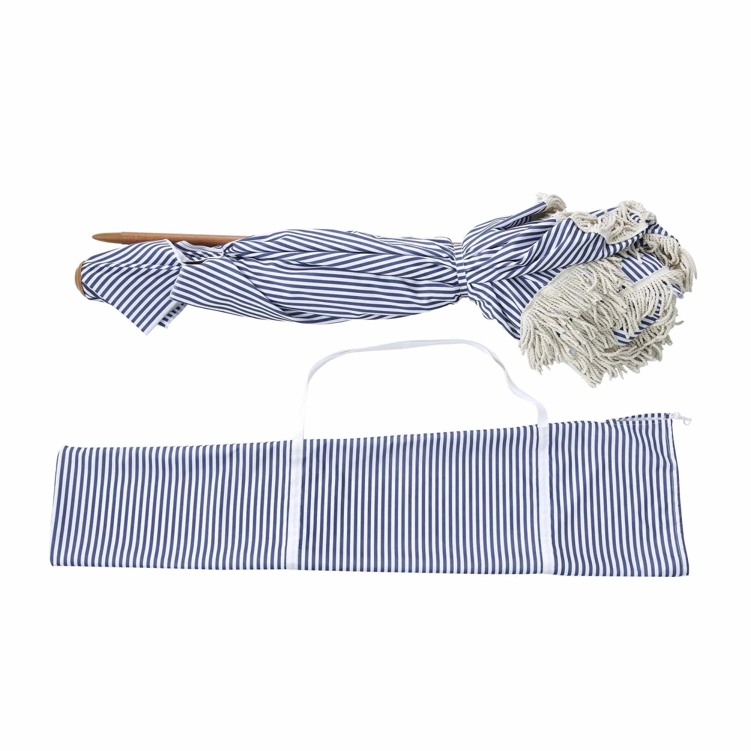 Gabriel Blue and White Striped Fringed Cabana β Vintage UPF50+ Beach & Garden Sun Shelter 7 Gabriel Blue and White Striped Fringed Cabana β Vintage UPF50+ Beach & Garden Sun Shelter - Image 7