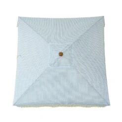 Gabriel Sage Green And White Striped Fringed Cabana 18 Gabriel Sage Green And White Striped Fringed Cabana -Daals Store OD CABA 03 SAGESTRP WB3