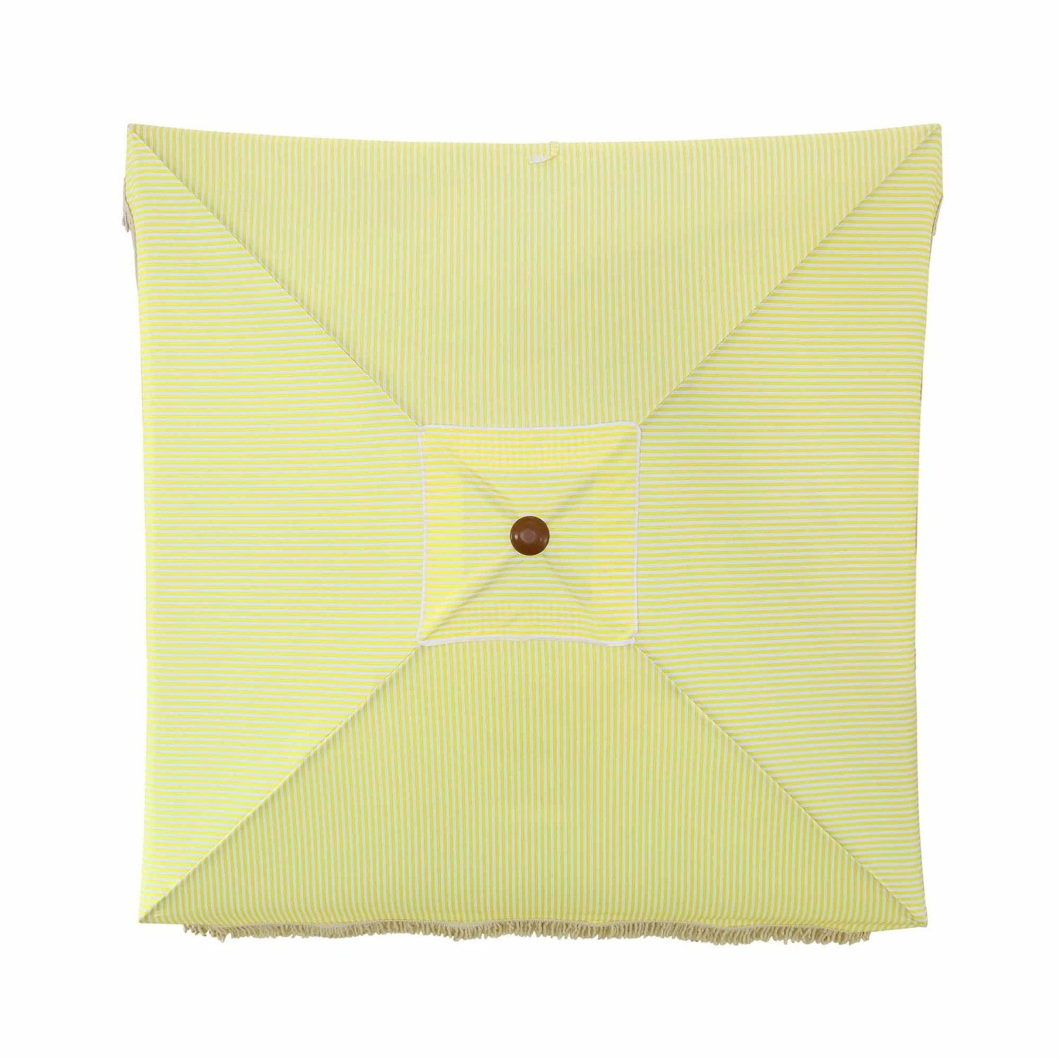 Gabriel Yellow and White Striped Fringed Cabana β Vintage UPF50+ Garden & Beach Parasol 7 Gabriel Yellow and White Striped Fringed Cabana β Vintage UPF50+ Garden & Beach Parasol - Image 7