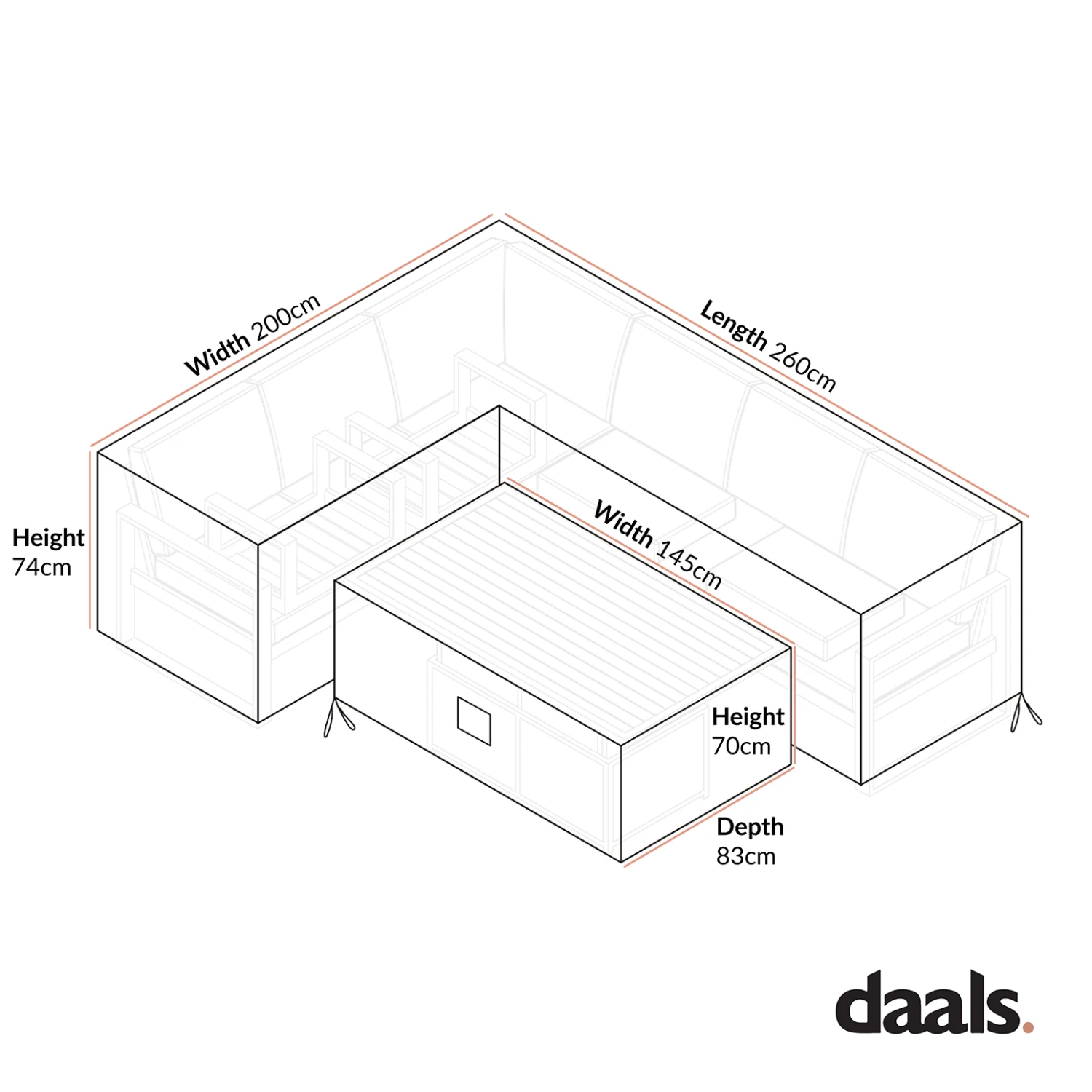 Cover For Albany Aluminium Large Corner Casual Dining Set 3 Cover For Albany Aluminium Large Corner Casual Dining Set - Image 3