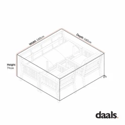 Earlswood Aluminium Sofa Set & Coffee Table Weatherproof Cover - Heavy Duty Outdoor Protection 7 Earlswood Aluminium Sofa Set & Coffee Table Weatherproof Cover - Heavy Duty Outdoor Protection -Daals Store OD COVER 1071 CHART