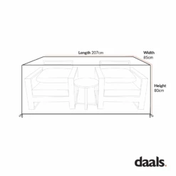 Cover For Montrose Aluminium Outdoor Bistro Set -Daals Store OD COVER 1116 CHART