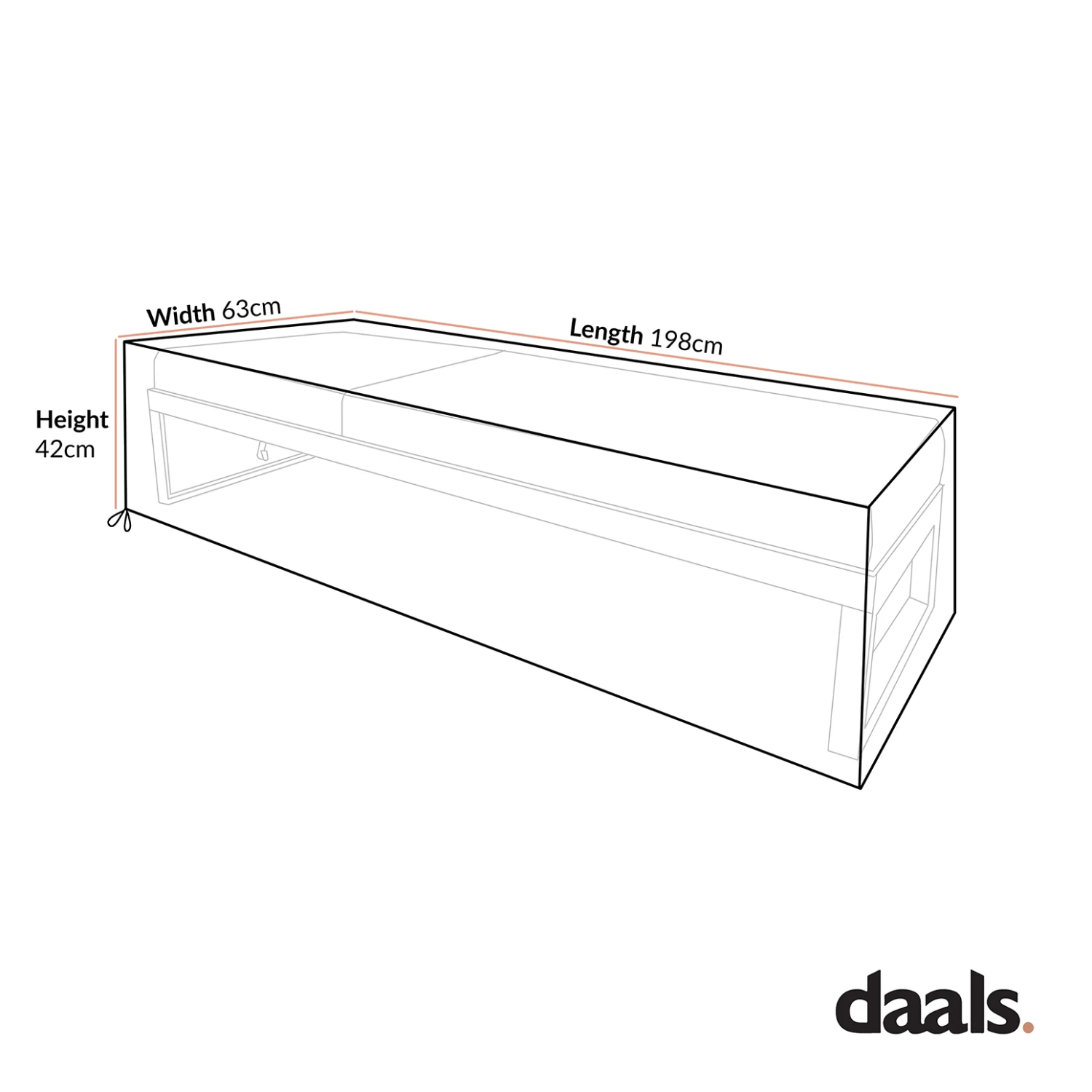 Albany Aluminium Sun Lounger Waterproof Cover - Black Heavy-Duty PVC Lined Protection with Air Vents 2 Albany Aluminium Sun Lounger Waterproof Cover - Black Heavy-Duty PVC Lined Protection with Air Vents - Image 2