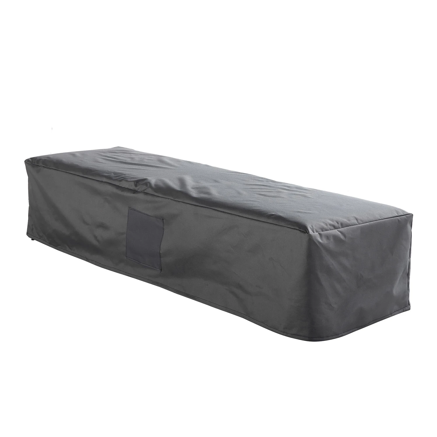Albany Aluminium Sun Lounger Waterproof Cover - Black Heavy-Duty PVC Lined Protection with Air Vents 1 Albany Aluminium Sun Lounger Waterproof Cover - Black Heavy-Duty PVC Lined Protection with Air Vents