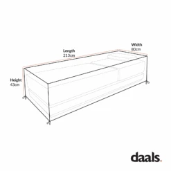 Cover For Pedra Rope And Aluminium Outdoor Sun Lounger 8 Cover For Pedra Rope And Aluminium Outdoor Sun Lounger -Daals Store OD COVER 5967 CHART