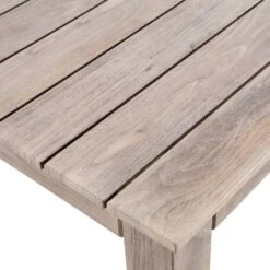 Earlswood Aluminium Washed Wood Effect Dining Set With Bench -Daals Store OD DINE 1001 NAT detail2