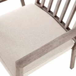 Earlswood Aluminium Washed Wood Effect Dining Set With Bench -Daals Store OD DINE 1001 NAT detail3