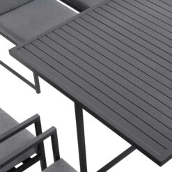 Albany 9-Piece Aluminium Outdoor Cube Dining Set in Grey - Modern 8-Seater Weatherproof Garden Furniture 23 Albany 9-Piece Aluminium Outdoor Cube Dining Set in Grey - Modern 8-Seater Weatherproof Garden Furniture -Daals Store OD DINE 1024 GREY detail1