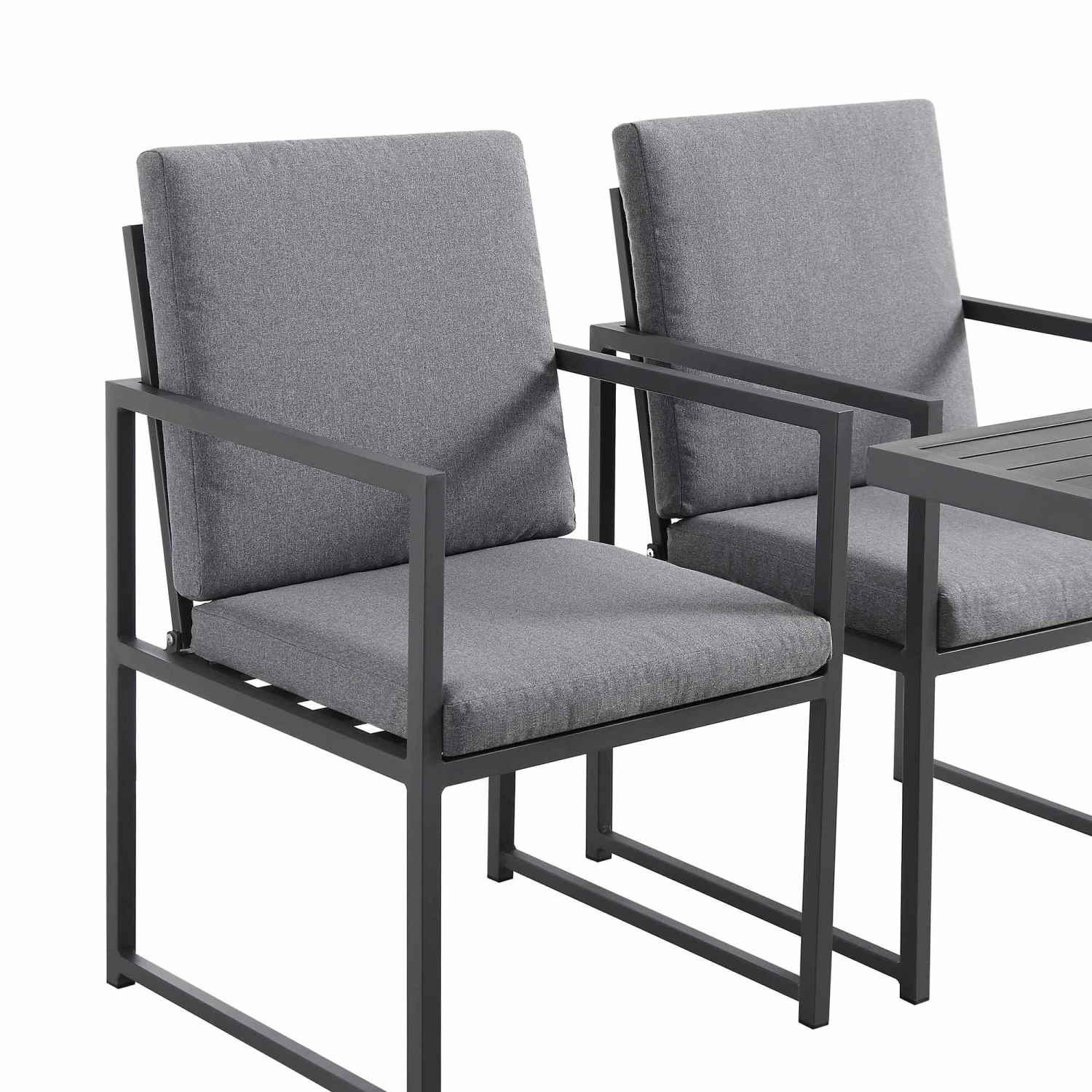 Albany 9-Piece Aluminium Outdoor Cube Dining Set in Grey - Modern 8-Seater Weatherproof Garden Furniture 13 Albany 9-Piece Aluminium Outdoor Cube Dining Set in Grey - Modern 8-Seater Weatherproof Garden Furniture - Image 13