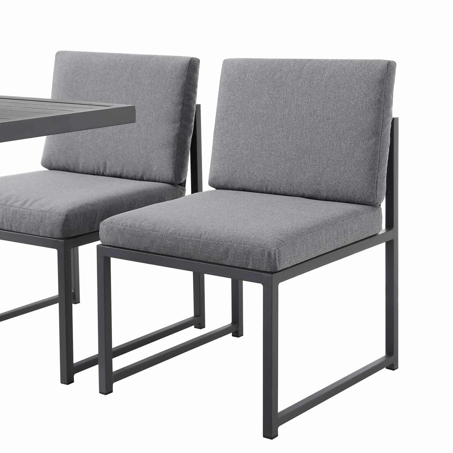 Albany 9-Piece Aluminium Outdoor Cube Dining Set in Grey - Modern 8-Seater Weatherproof Garden Furniture 14 Albany 9-Piece Aluminium Outdoor Cube Dining Set in Grey - Modern 8-Seater Weatherproof Garden Furniture - Image 14