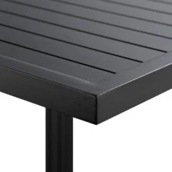 Albany Matte Black Aluminium 9-Piece Outdoor Cube Dining Set in Taupe - Space-Saving 8-Seater Garden Set -Daals Store OD DINE 1024 TAUPE detail4