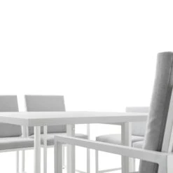 Albany Aluminium 9-Piece Outdoor Cube Dining Set, White -Daals Store OD DINE 1024 WHITE detail2