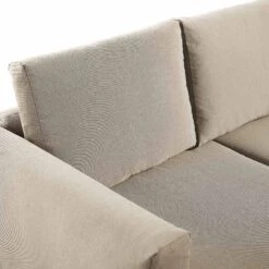 Calabasas Large Outdoor Fabric And Aluminium Corner Casual Dining Set With Rising Table, Taupe 23 Calabasas Large Outdoor Fabric And Aluminium Corner Casual Dining Set With Rising Table, Taupe -Daals Store OD DINE 1027 TAUPE detail4