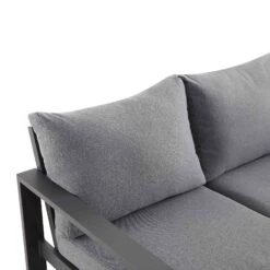 Albany Aluminium Large Corner Casual Dining Set With Firepit Table, Grey 35 Albany Aluminium Large Corner Casual Dining Set With Firepit Table, Grey -Daals Store OD DINE 1045 GREY detail7