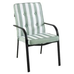 Champneys 4-Seater Steel And Fabric Outdoor Patio Dining Set With Parasol, Sage Green 25 Champneys 4-Seater Steel And Fabric Outdoor Patio Dining Set With Parasol, Sage Green -Daals Store OD DINE 1048 SAGE WB7