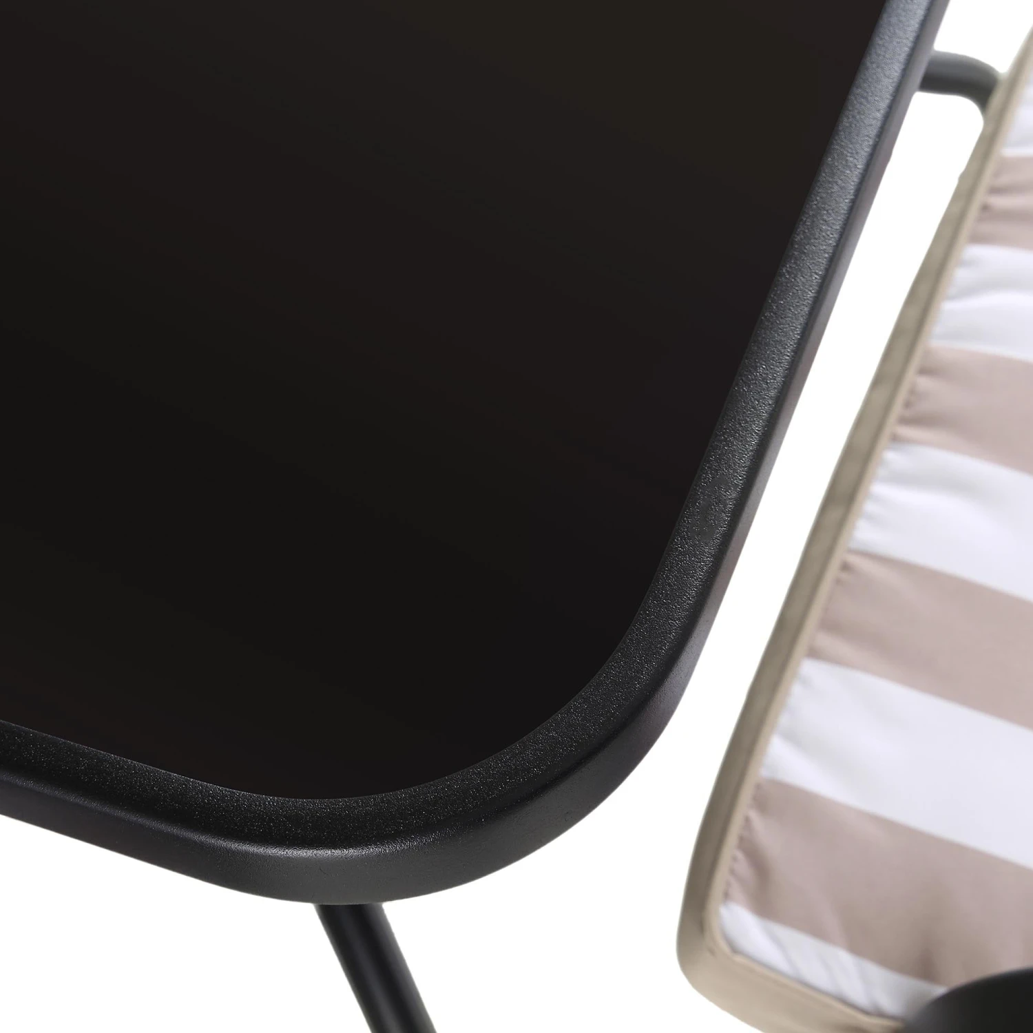 Champneys 4 Seater Steel And Fabric Outdoor Patio Dining Set With Parasol, Taupe 13 Champneys 4 Seater Steel And Fabric Outdoor Patio Dining Set With Parasol, Taupe - Image 13