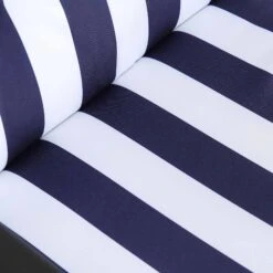 Champneys 6-Seater Steel And Fabric Outdoor Patio Dining Set With Crank Parasol, Blue 29 Champneys 6-Seater Steel And Fabric Outdoor Patio Dining Set With Crank Parasol, Blue -Daals Store OD DINE 1049 BLUE detail4