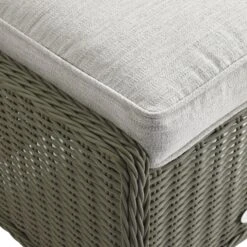 Hampshire 4-Seater Round Wicker Rattan Dining Set, Desert Sage 30 Hampshire 4-Seater Round Wicker Rattan Dining Set, Desert Sage -Daals Store OD DINE 110 GREEN SET detail3