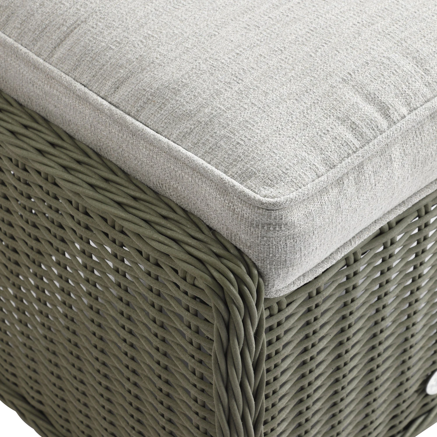 Hampshire 4-Seater Round Wicker Rattan Dining Set, Desert Sage 14 Hampshire 4-Seater Round Wicker Rattan Dining Set, Desert Sage - Image 14