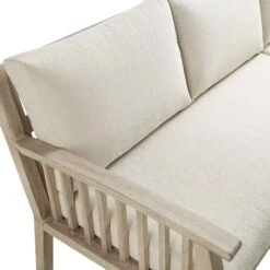 Earlswood Washed Wood Effect Aluminium 9-10 Seater Large Corner Sofa Set with Dual-Height Rising Table in Beige -Daals Store OD DINE 1245 NAT detail4