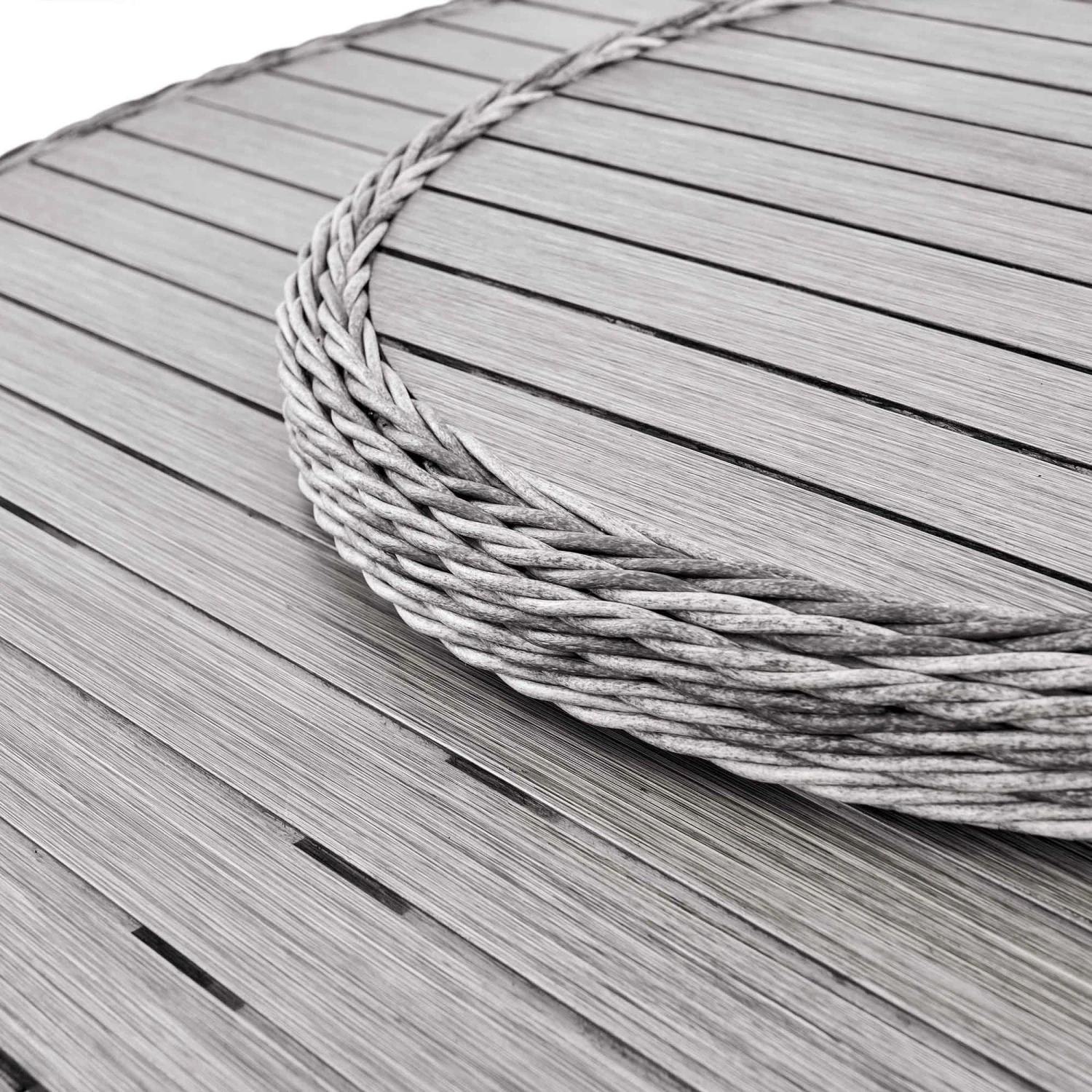 Hampshire 6-Seater Round Wicker Rattan Dining Set With Lazy Susan & Ice Bucket, Light Grey 10 Hampshire 6-Seater Round Wicker Rattan Dining Set With Lazy Susan & Ice Bucket, Light Grey - Image 10