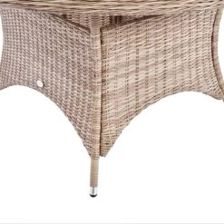 Hampshire 6-Seater Round Wicker Rattan Dining Set With Lazy Susan & Ice Bucket, Natural 29 Hampshire 6-Seater Round Wicker Rattan Dining Set With Lazy Susan & Ice Bucket, Natural -Daals Store OD DINE 135 NAT SET detail2