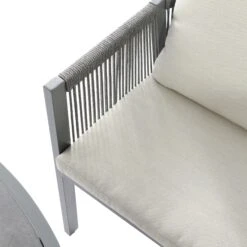 Pedra Rope And Aluminium Outdoor 4-Seater Round Dining Set, Grey 20 Pedra Rope And Aluminium Outdoor 4-Seater Round Dining Set, Grey -Daals Store OD DINE 2092 GREY SET detail6