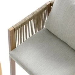 Pedra Rope And Aluminium Outdoor 4-Seater Round Dining Set, Natural 34 Pedra Rope And Aluminium Outdoor 4-Seater Round Dining Set, Natural -Daals Store OD DINE 2092 NAT SET detail3