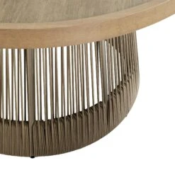 Pedra Rope And Aluminium Outdoor 6-Seater Round Dining Set, Natural 34 Pedra Rope And Aluminium Outdoor 6-Seater Round Dining Set, Natural -Daals Store OD DINE 2094 NAT SET detail4