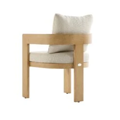 Stanford Outdoor 6-Seater Rectangular Dining Set, Natural With Beige Boucle Fabric 21 Stanford Outdoor 6-Seater Rectangular Dining Set, Natural With Beige Boucle Fabric -Daals Store OD DINE 2190 NAT BEIGE SET WB7