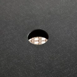 Pienza Outdoor Rattan 4-Seater Round Dining Set - Oatmeal & Black Frame Stone-Effect Glass -Daals Store OD DINE 2202 BLACK OAT SET detail7