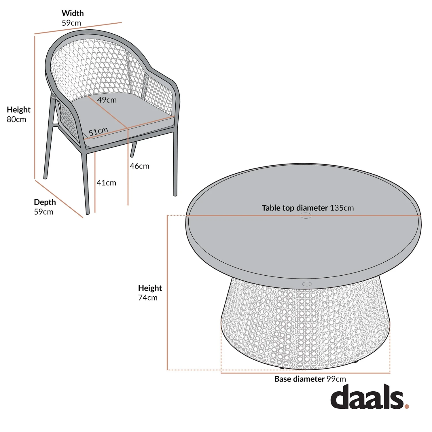 Pienza Outdoor Rattan 6-Seater Round Dining Set, Sage Green Fabric With Light Walnut Frame 10 Pienza Outdoor Rattan 6-Seater Round Dining Set, Sage Green Fabric With Light Walnut Frame - Image 10