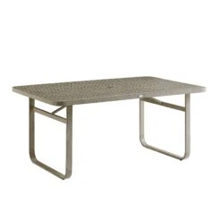 Stanford Natural Round Wicker 6-Seater Rectangular Dining Set β Weathered Wood Finish Table & Beige Cushions 19 Stanford Natural Round Wicker 6-Seater Rectangular Dining Set β Weathered Wood Finish Table & Beige Cushions -Daals Store OD DINE 2281 NAT BEIGE SET WB7