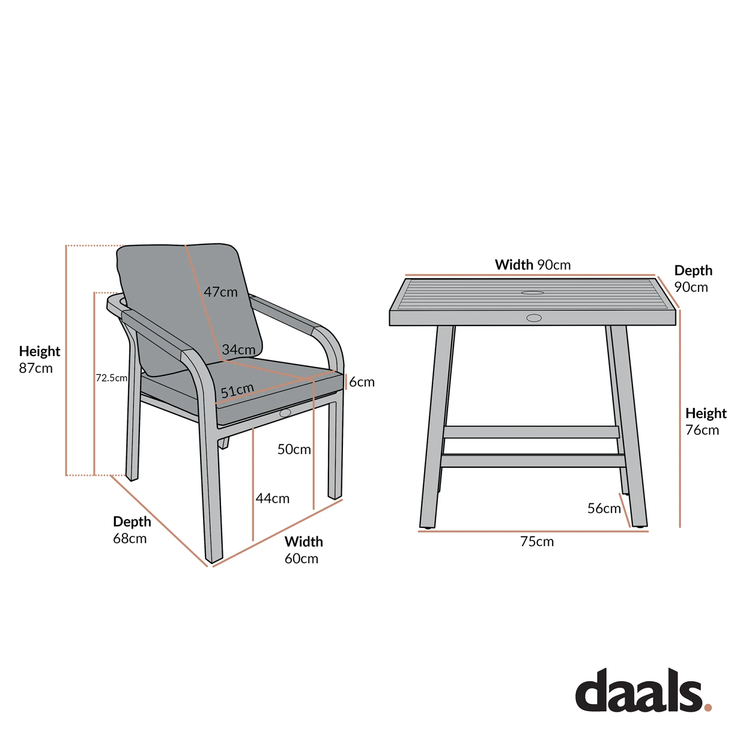 Manresa Rope 4-Seater Square Dining Set, Taupe And Beige 12 Manresa Rope 4-Seater Square Dining Set, Taupe And Beige - Image 12