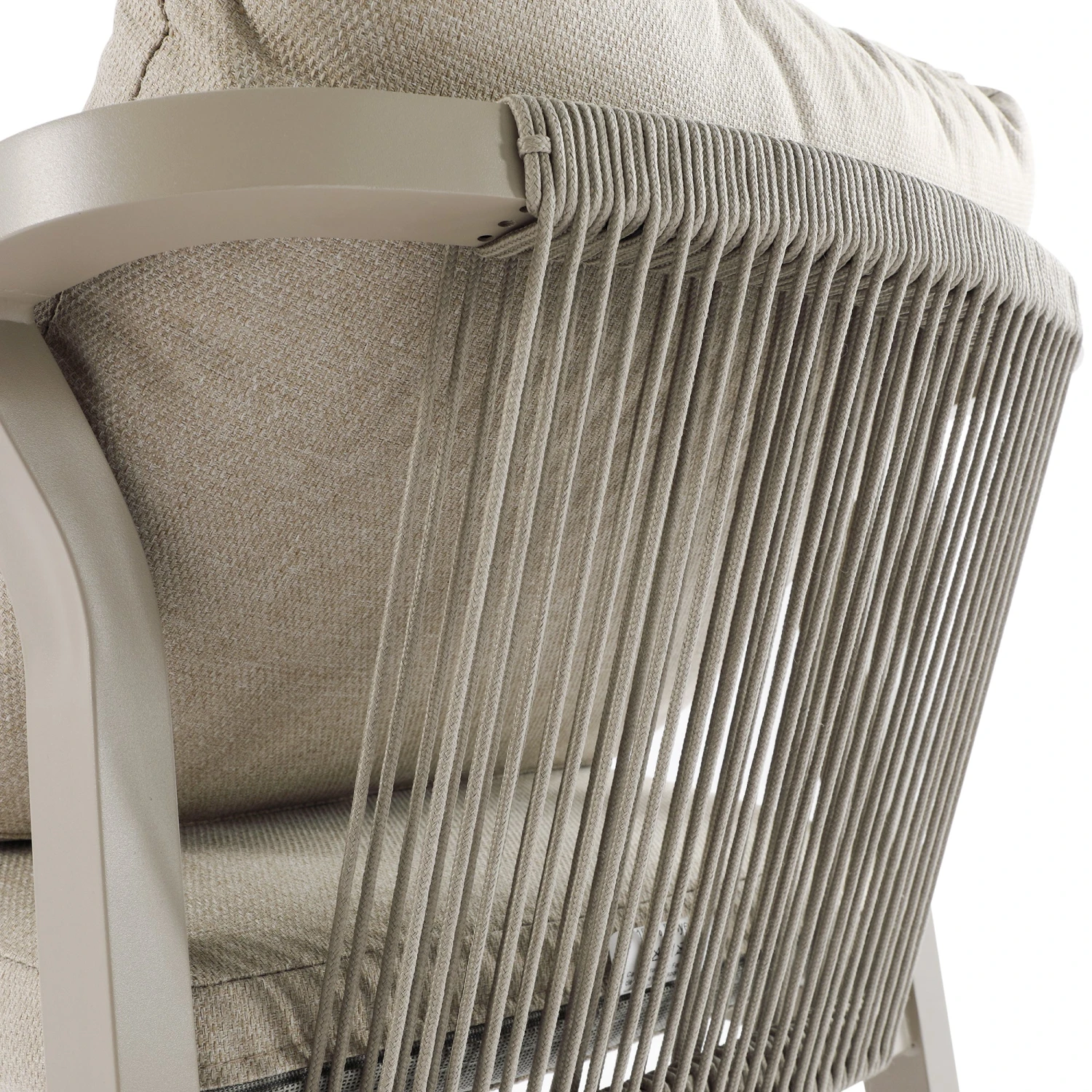 Manresa Rope 4-Seater Square Dining Set, Taupe And Beige 15 Manresa Rope 4-Seater Square Dining Set, Taupe And Beige - Image 15