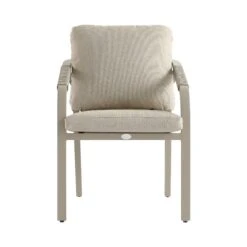 Manresa Taupe and Beige Rope Detail β Slatted Aluminium Rectangular 6-Seater Dining Set 33 Manresa Taupe and Beige Rope Detail β Slatted Aluminium Rectangular 6-Seater Dining Set -Daals Store OD DINE 255 TAUPE SET detail2