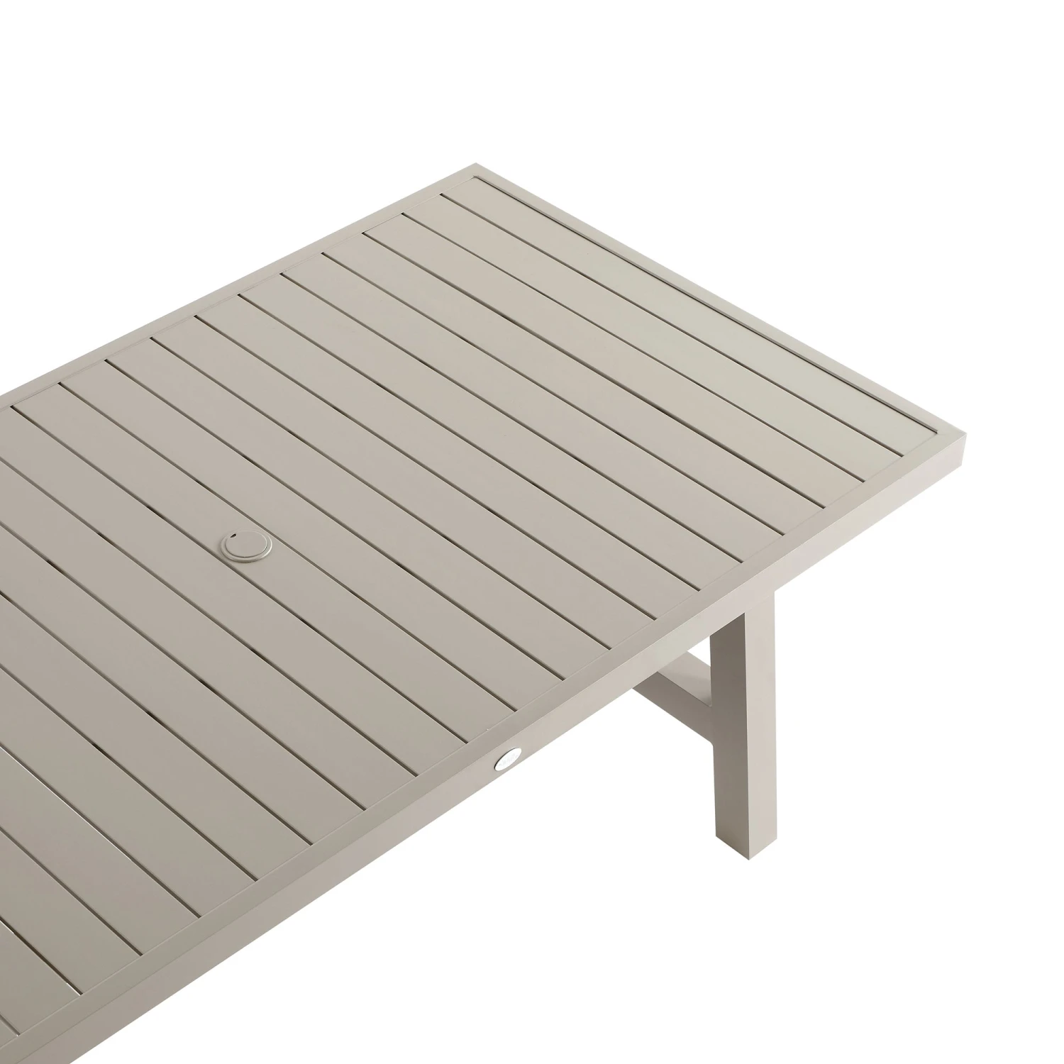 Manresa Taupe and Beige Rope Detail β Slatted Aluminium Rectangular 6-Seater Dining Set 17 Manresa Taupe and Beige Rope Detail β Slatted Aluminium Rectangular 6-Seater Dining Set - Image 17