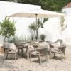 Manresa Rope 6-Seater Rectangular Dining Set, Taupe And Beige 23 Manresa Rope 6-Seater Rectangular Dining Set, Taupe And Beige -Daals Store OD DINE 255 TAUPE SET main