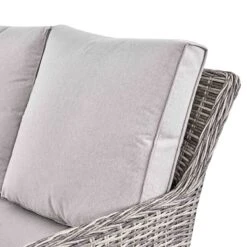 Hampshire Light Grey Large Corner Round Wicker Rattan Dining Set β Modular Sofa with Rising Firepit Table 32 Hampshire Light Grey Large Corner Round Wicker Rattan Dining Set β Modular Sofa with Rising Firepit Table -Daals Store OD DINE 288 LGREY SET detail2