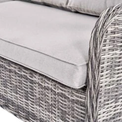 Hampshire Light Grey Large Corner Round Wicker Rattan Dining Set β Modular Sofa with Rising Firepit Table 33 Hampshire Light Grey Large Corner Round Wicker Rattan Dining Set β Modular Sofa with Rising Firepit Table -Daals Store OD DINE 288 LGREY SET detail3