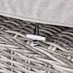 Hampshire Light Grey Large Corner Round Wicker Rattan Dining Set β Modular Sofa with Rising Firepit Table 34 Hampshire Light Grey Large Corner Round Wicker Rattan Dining Set β Modular Sofa with Rising Firepit Table -Daals Store OD DINE 288 LGREY SET detail4