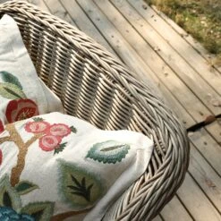 Willowbrook Natural Lattice Weave Rattan 6-Seater Round Dining Set β All-Weather Garden Furniture 14 Willowbrook Natural Lattice Weave Rattan 6-Seater Round Dining Set β All-Weather Garden Furniture -Daals Store OD DINE 3115 NAT SET scene5