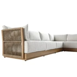 Pedra Rope And Aluminium Large Corner Casual Dining Set With Rising Table, Natural 24 Pedra Rope And Aluminium Large Corner Casual Dining Set With Rising Table, Natural -Daals Store OD DINE 4980 NAT SET detail2