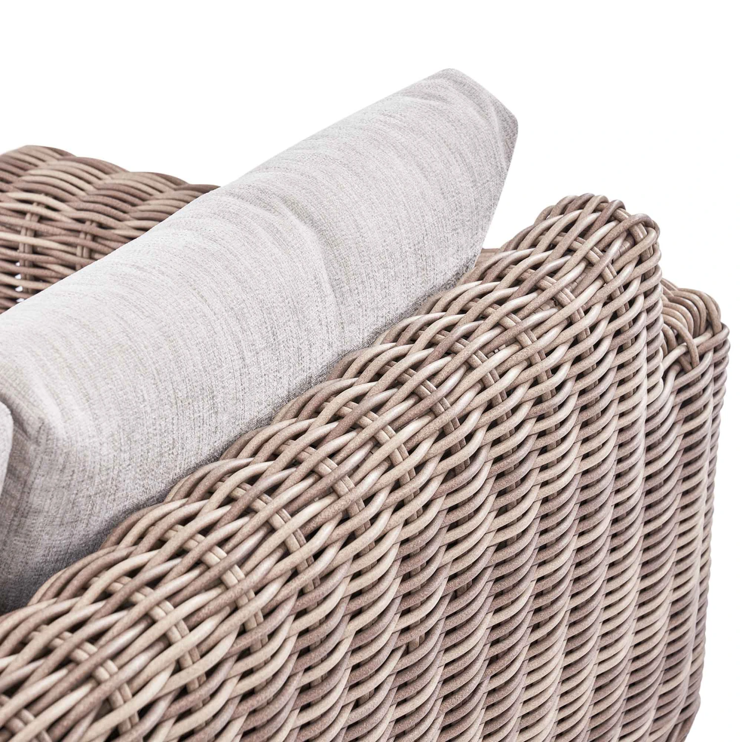 Bellagio Round Wicker Large Corner Casual Dining Set With Rising Table, Natural 12 Bellagio Round Wicker Large Corner Casual Dining Set With Rising Table, Natural - Image 12