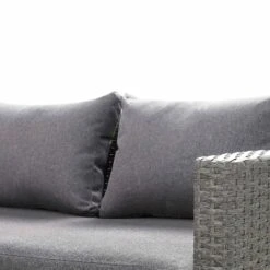 Granchester Rattan Rectangular Corner Dining Sofa Set With Rising Table, Grey 27 Granchester Rattan Rectangular Corner Dining Sofa Set With Rising Table, Grey -Daals Store OD DINE 6421 DARKGREY detail4