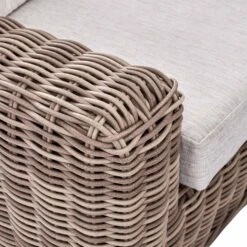 Bellagio Natural Round Wicker Large Modular Corner Dining Set β Height Adjustable Firepit Table & Beige Cushions 34 Bellagio Natural Round Wicker Large Modular Corner Dining Set β Height Adjustable Firepit Table & Beige Cushions -Daals Store OD DINE 650 NAT SET detail1