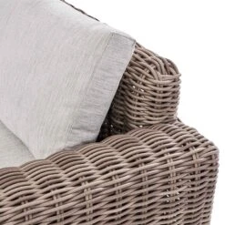 Bellagio Natural Round Wicker Large Modular Corner Dining Set β Height Adjustable Firepit Table & Beige Cushions 35 Bellagio Natural Round Wicker Large Modular Corner Dining Set β Height Adjustable Firepit Table & Beige Cushions -Daals Store OD DINE 650 NAT SET detail2