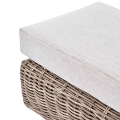 Bellagio Natural Round Wicker Large Modular Corner Dining Set β Height Adjustable Firepit Table & Beige Cushions 36 Bellagio Natural Round Wicker Large Modular Corner Dining Set β Height Adjustable Firepit Table & Beige Cushions -Daals Store OD DINE 650 NAT SET detail3